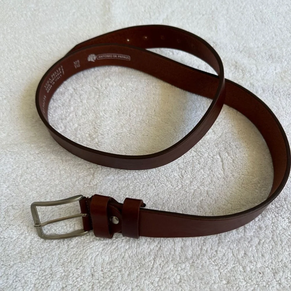 Men's Antonio de Patrizi Brown Leather Belt Size 41/110/35